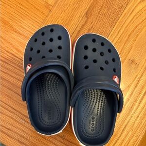 CROCS Kids Navy and Red Sandals